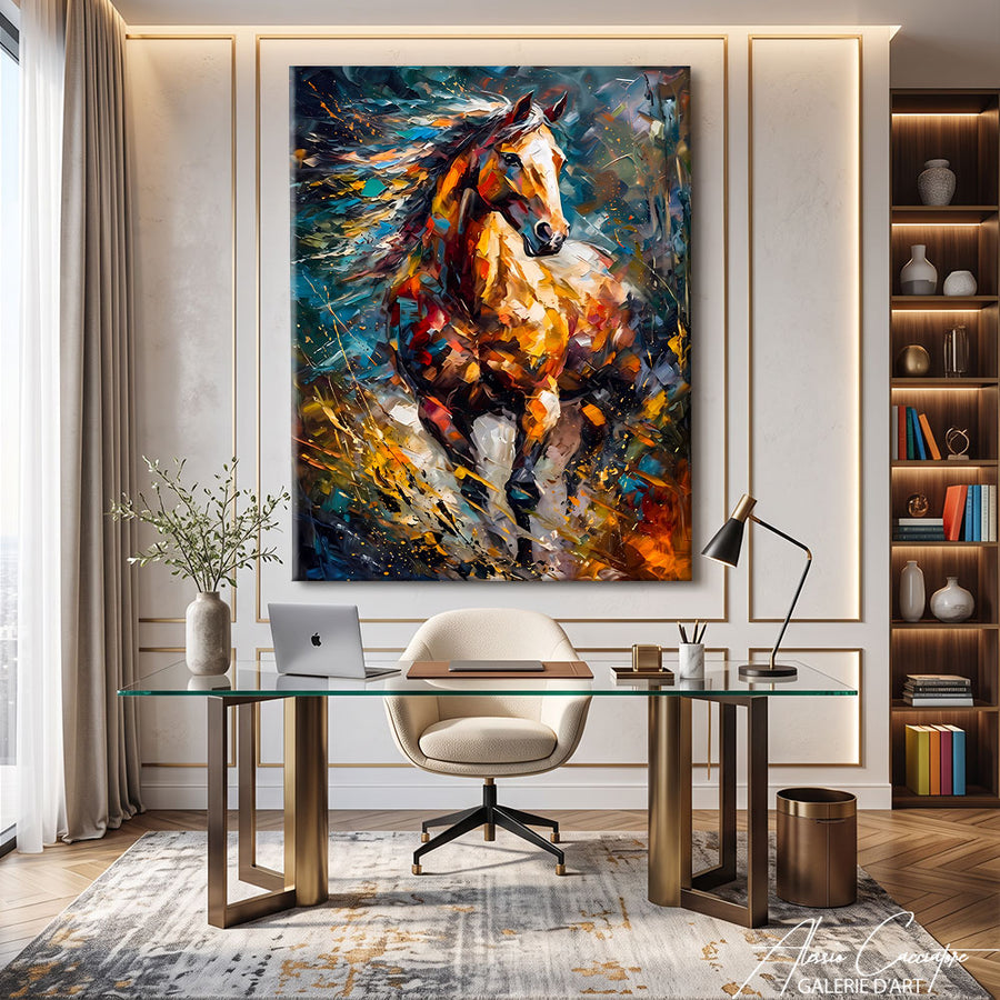 Affiche Cheval Moderne – mise en situation