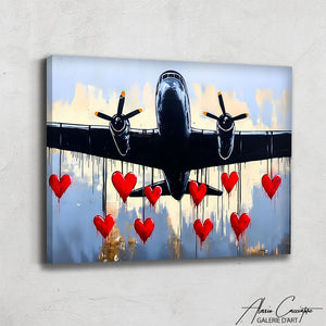 Tableau Peinture Avion