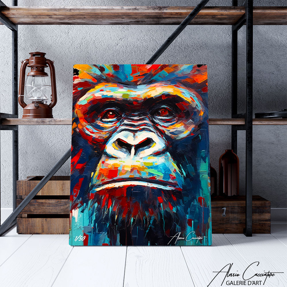 tableau gorille street art