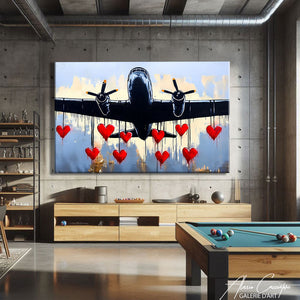 Tableau Peinture Avion