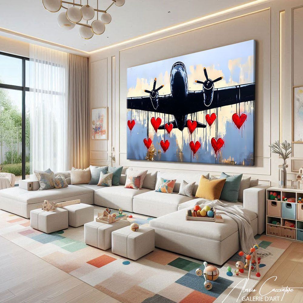 Tableau Avion Coloré