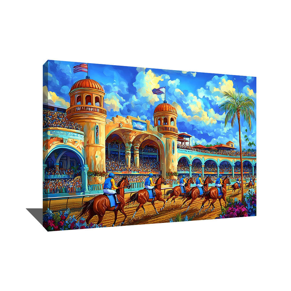 TABLEAU CHEVAL DE COURSE