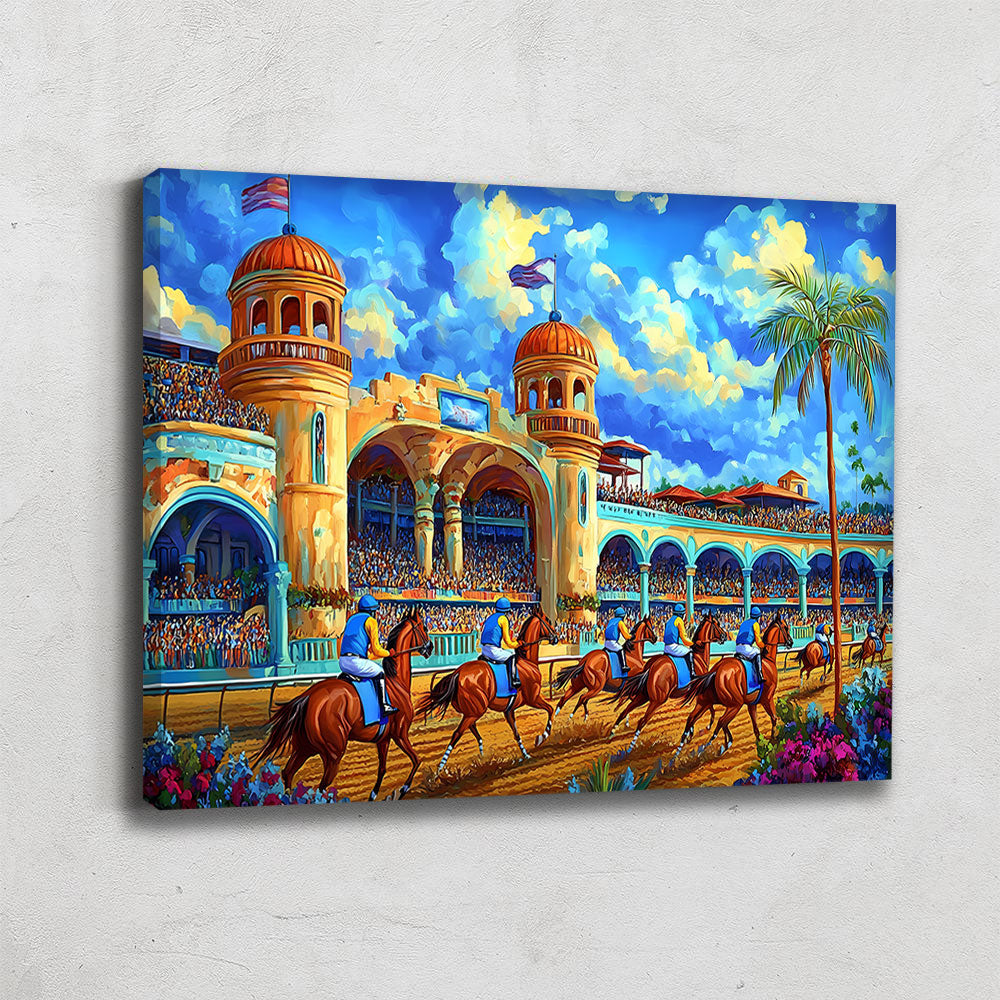 TABLEAU CHEVAL DE COURSE