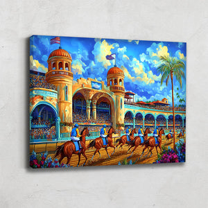 TABLEAU CHEVAL DE COURSE