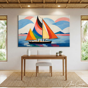 tableau moderne bateau