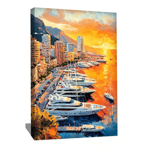 Tableau coucher de soleil