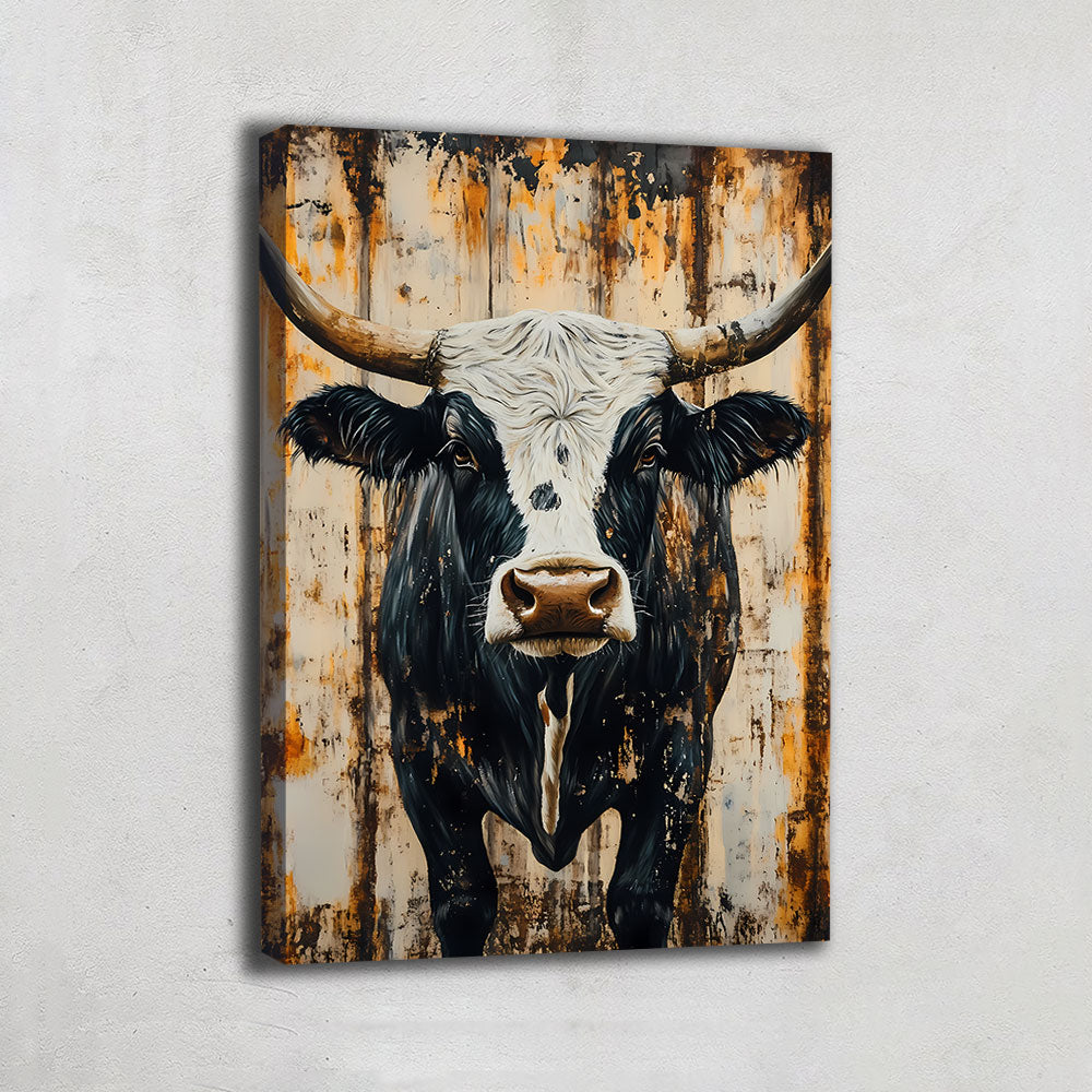 TABLEAU VACHE HIGHLAND RUSTIQUE