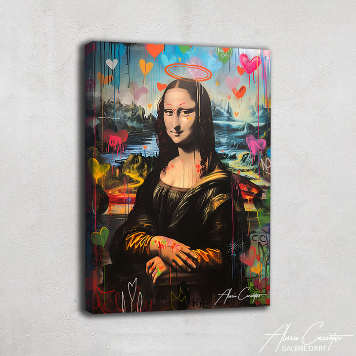 tableau mona lisa street art