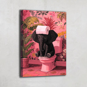Tableau éléphant humour