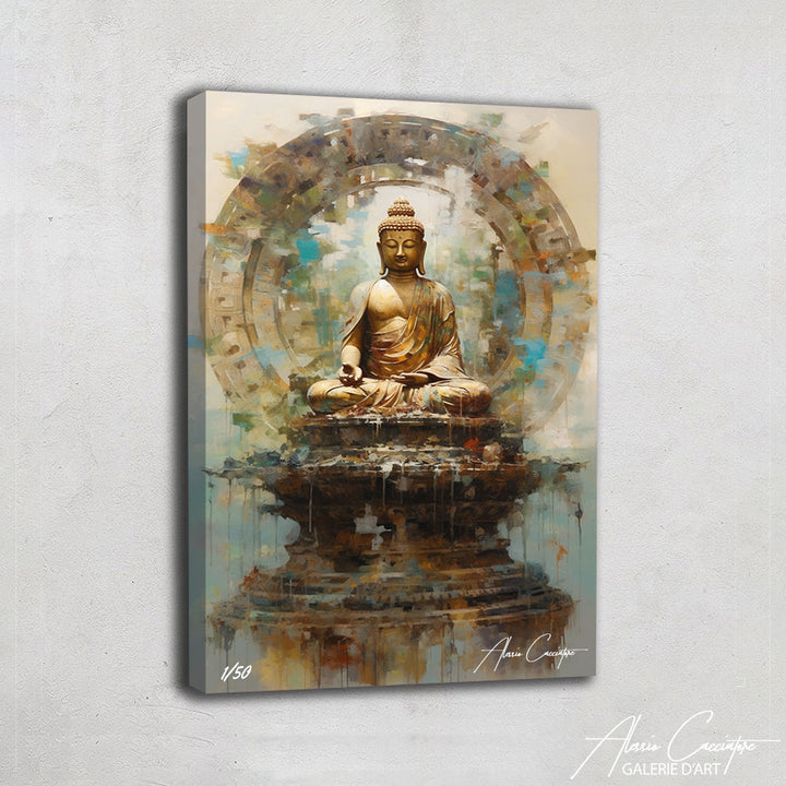 tableau peinture bouddha zen asiatique
