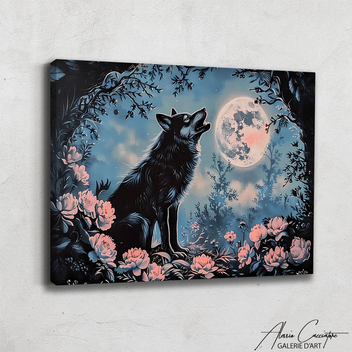 Peinture Loup qui Hurle