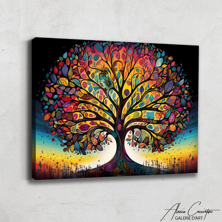 peinture arbre de vie moderne