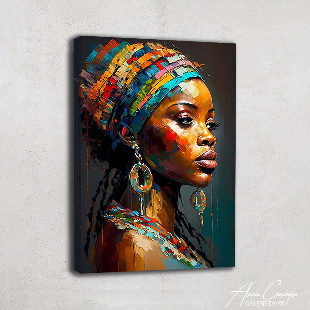 TABLEAU AFRICAIN ABSTRAIT