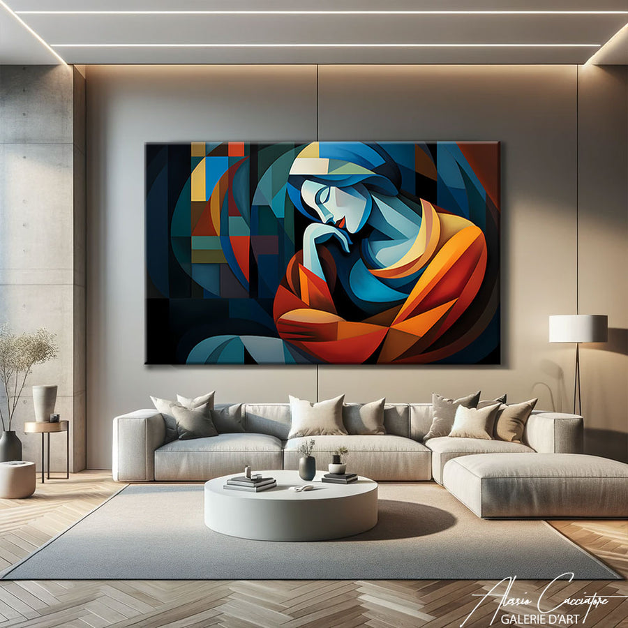Tableau Peinture Cubiste – mise en situation