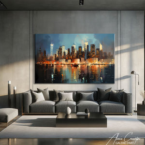 Tableau New York Peinture Abstraite