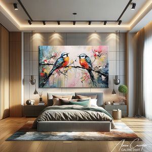 tableau decoration oiseau