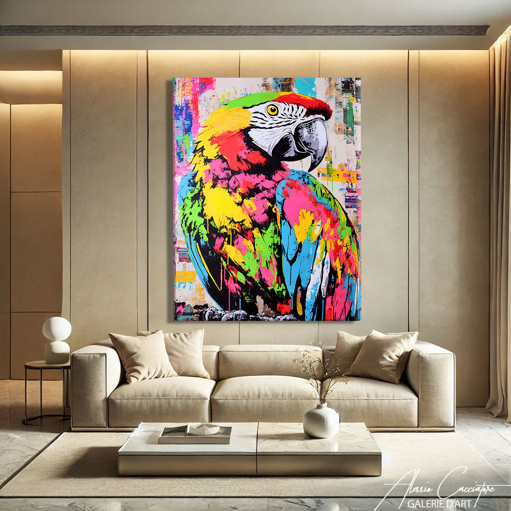 Perroquet Peinture Acrylique