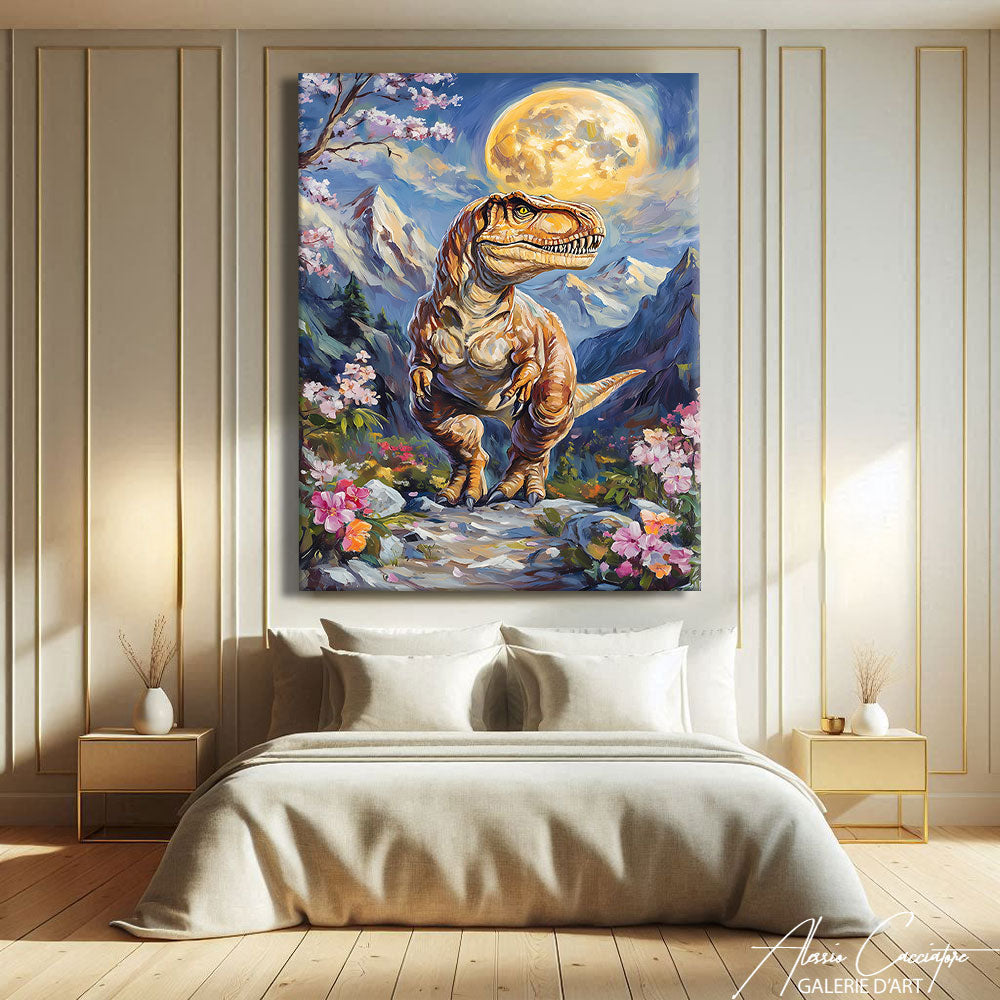 Toile Peinture Dinosaure