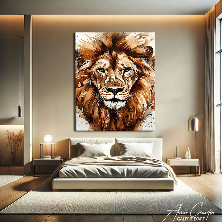 TABLEAU LION MODERNE