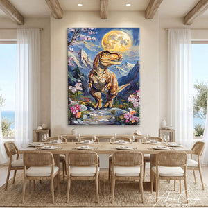 Affiche Peinture Dinosaure