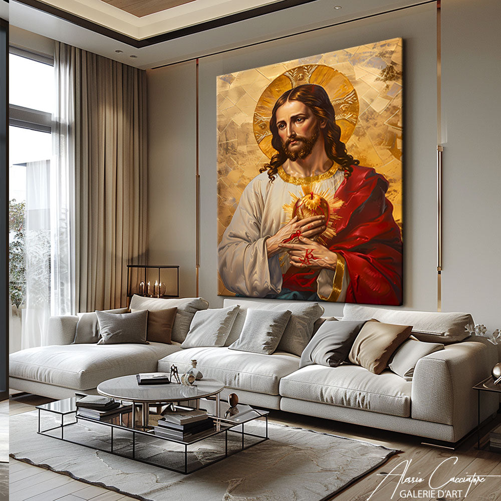 tableau jésus moderne