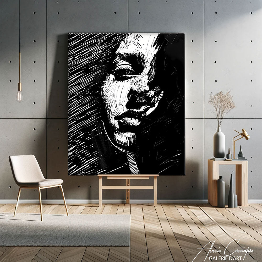 Tableau Minimaliste Femme