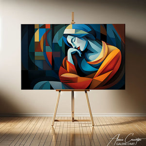 tableau cubisme portrait