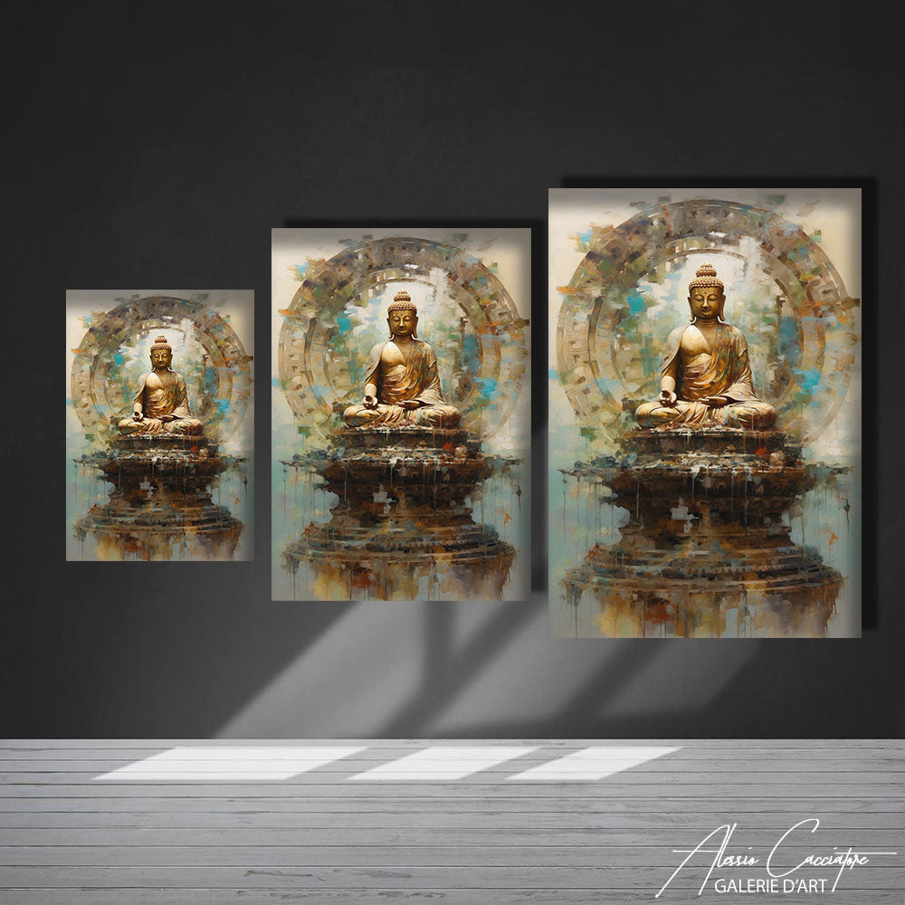 tableau bouddha