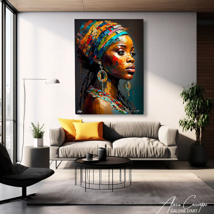 tableau africain moderne