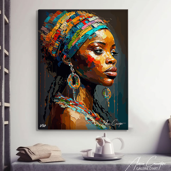 tableau africain coloré