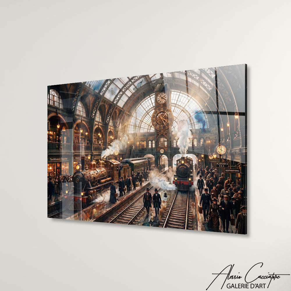 Art Mural Tableau Style Industriel