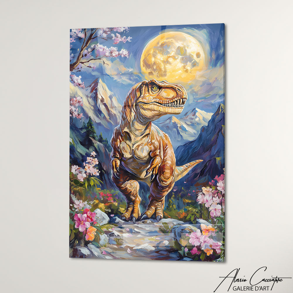 Cadre Peinture Dinosaure