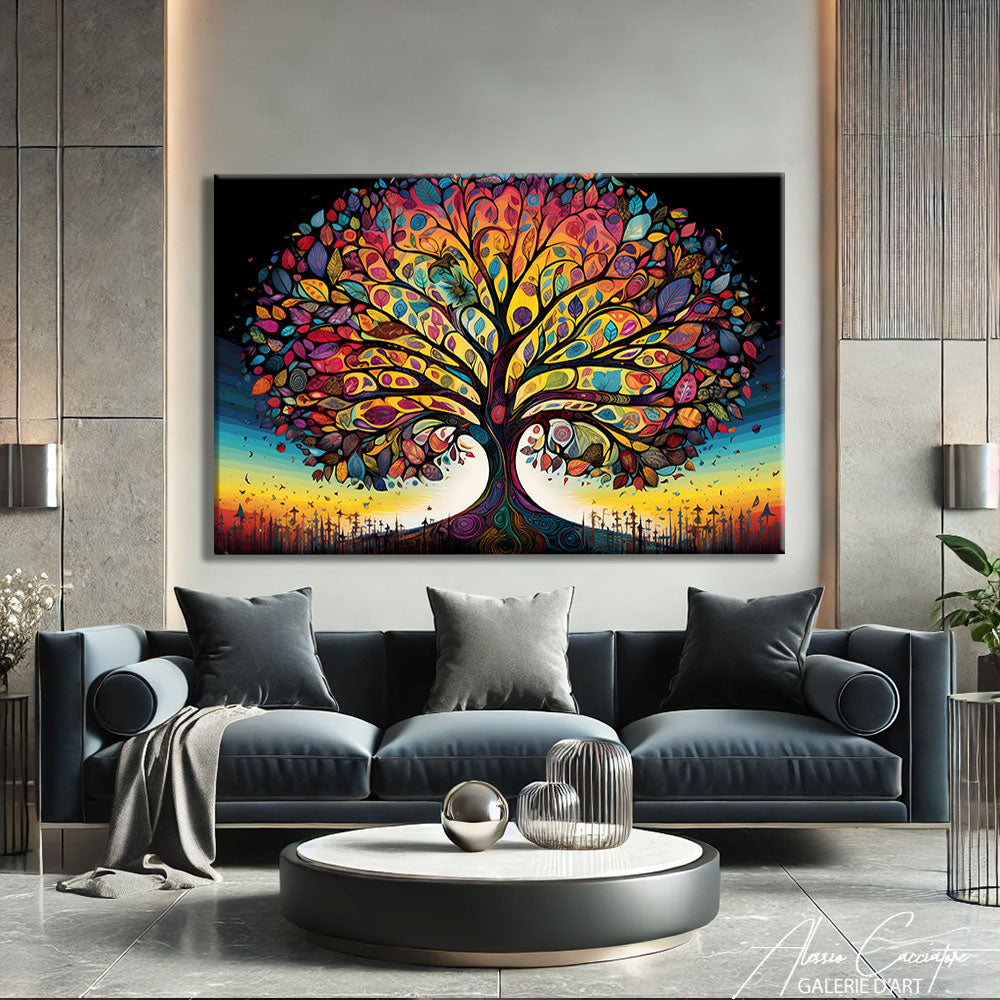TABLEAU MODERNE ARBRE DE VIE
