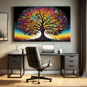 Tableau Arbre de vie Coloré
