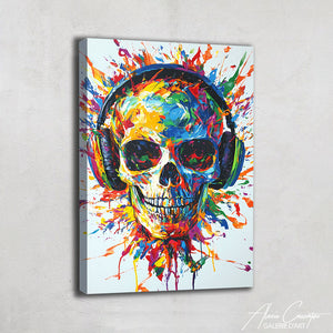 Grand Cadre Tete De Mort