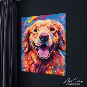 tableau chien pop art