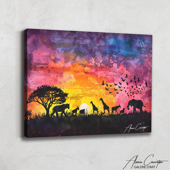 tableau savane africaine