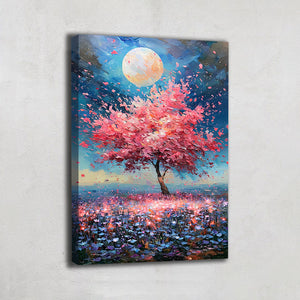 Tableau Japonais Cerisier Bleu