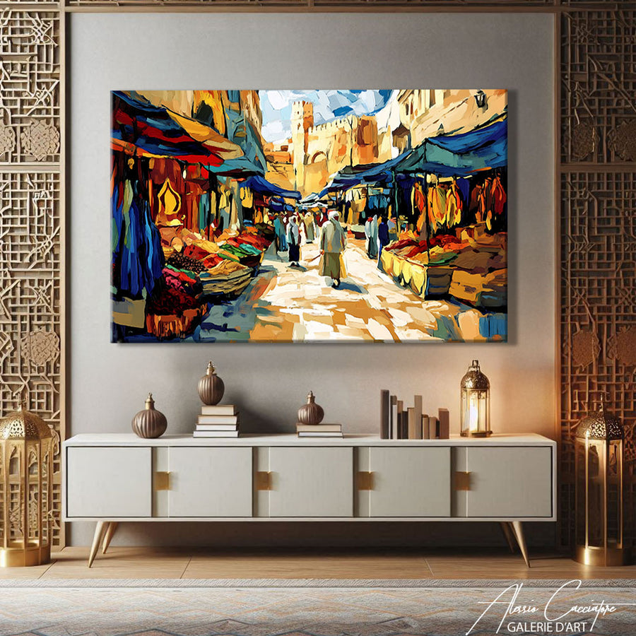 TABLEAU DÉCORATION MAROC – mise en situation