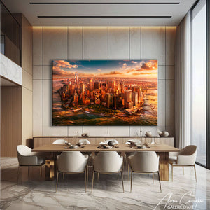 tableau coucher de soleil