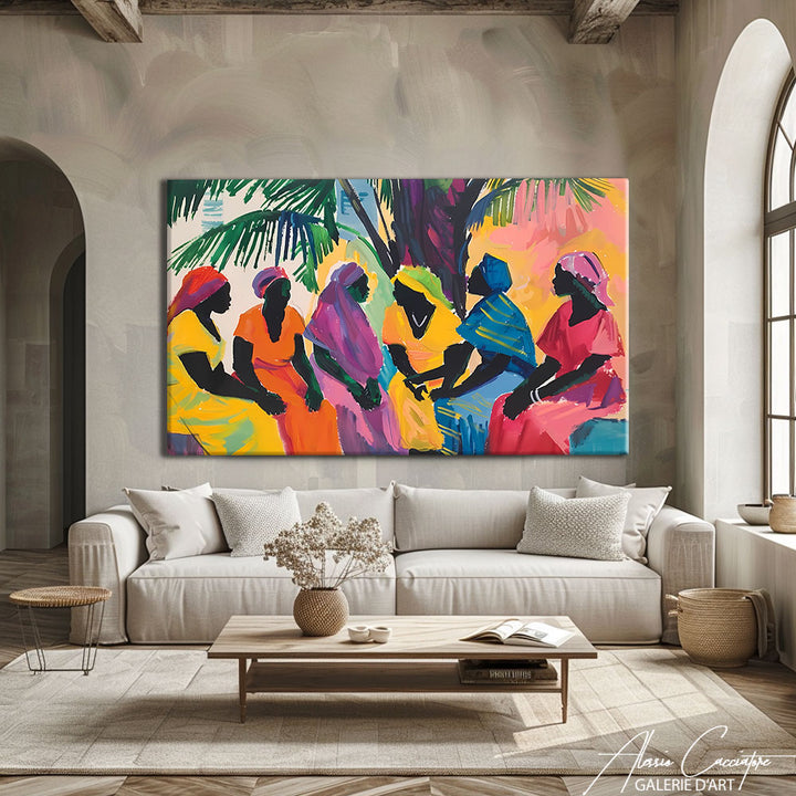 TABLEAU AFRICAIN COLORE