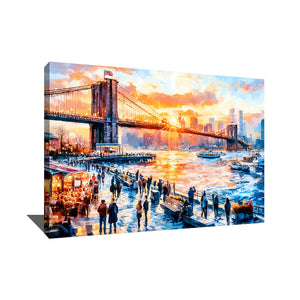 TABLEAU MANHATTAN ABSTRAIT