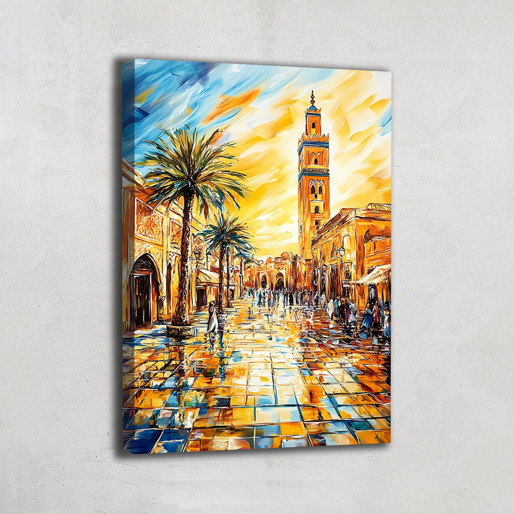 TABLEAU MAROC ABSTRAIT