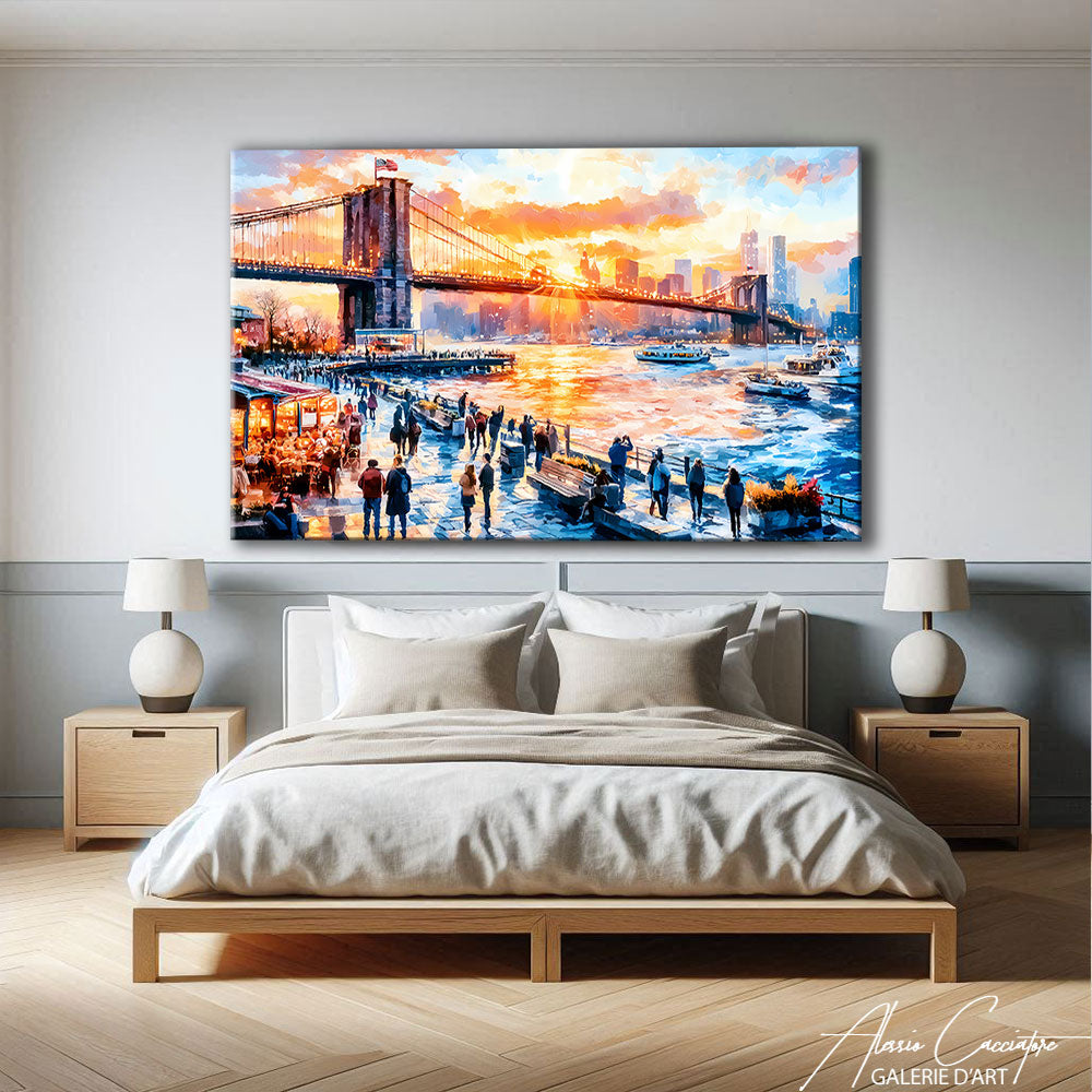 TABLEAU MANHATTAN ABSTRAIT