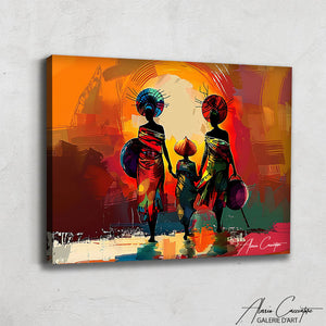 Paysage Tableau d'Art Africain