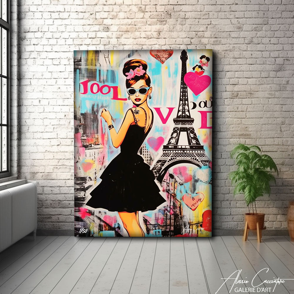 tableau pop art femme