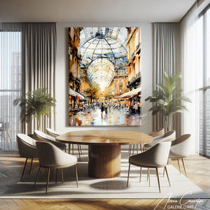Tableau Abstrait Marron