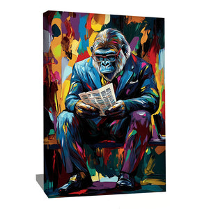 TABLEAU POP ART GORILLE