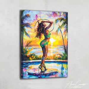 Tableau Couleur Vive Abstrait