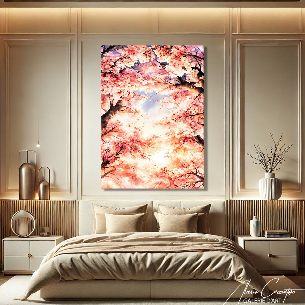 tableau paysage asiatique
